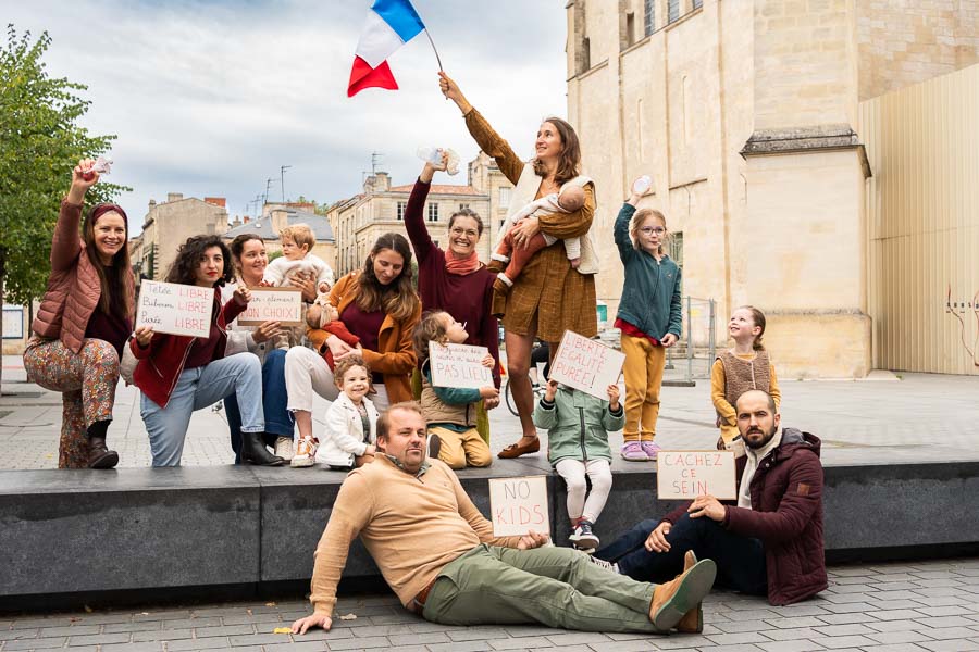 La Liberté guidant le peuple, revisitée par Marion Ziadé lors de JAIFAIMJEMANGE 2025 à Bordeaux